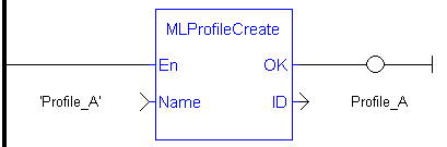 MLProfileCreate: LD example